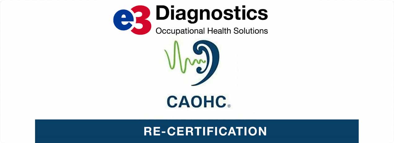 CAOHC Re-Certification with e3 Occupational 10